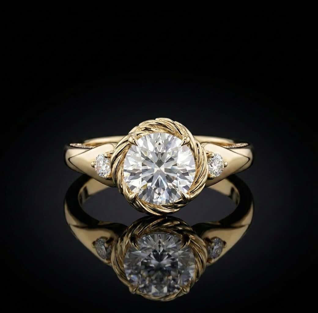 Woven Halo Ring Main image