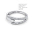 Dual-Row Overlapping Pavé Wave Ring