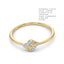 Waves of Gold Two-Tone Diamond Ring