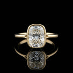 Elongated Cushion Bezel Ring