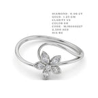 Lily of the Valley Blossom Diamond Ring