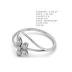 Lily of the Valley Blossom Diamond Ring