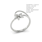 Lily of the Valley Blossom Diamond Ring