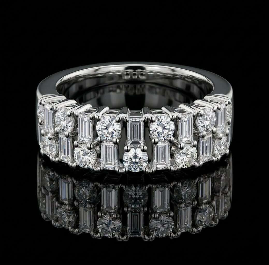 Round & Baguette Band Main image