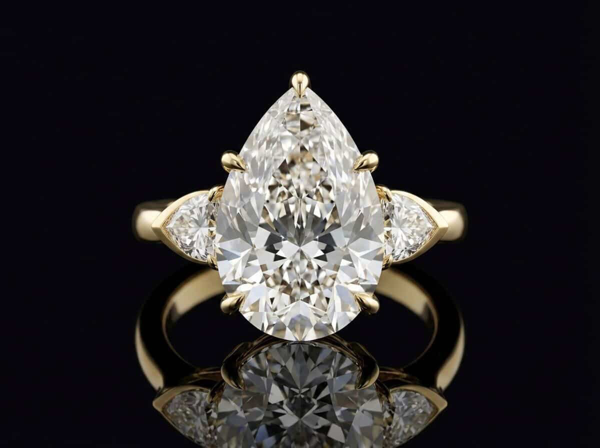 Lumina Three Pear Ring Main image