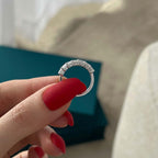 Half Eternity Emerald Band