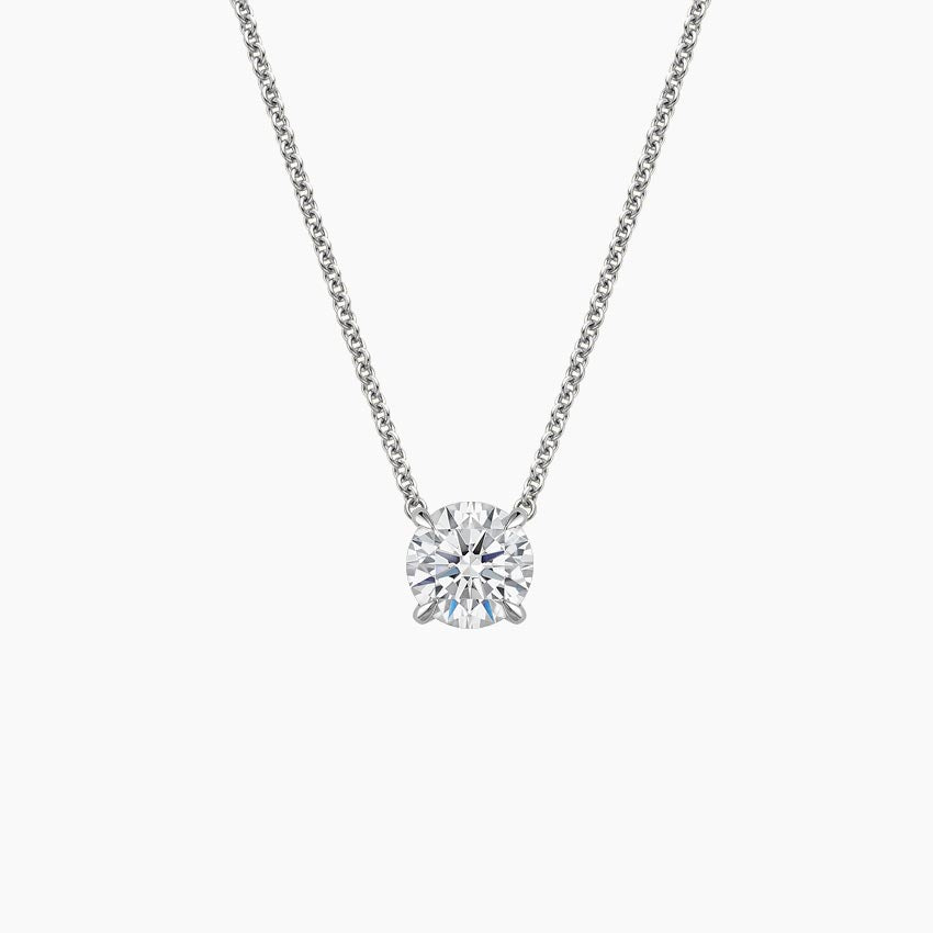 1 Carat Round Solitaire Necklace
