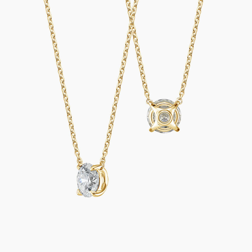 1 Carat Round Solitaire Necklace