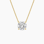 1 Carat Round Solitaire Necklace