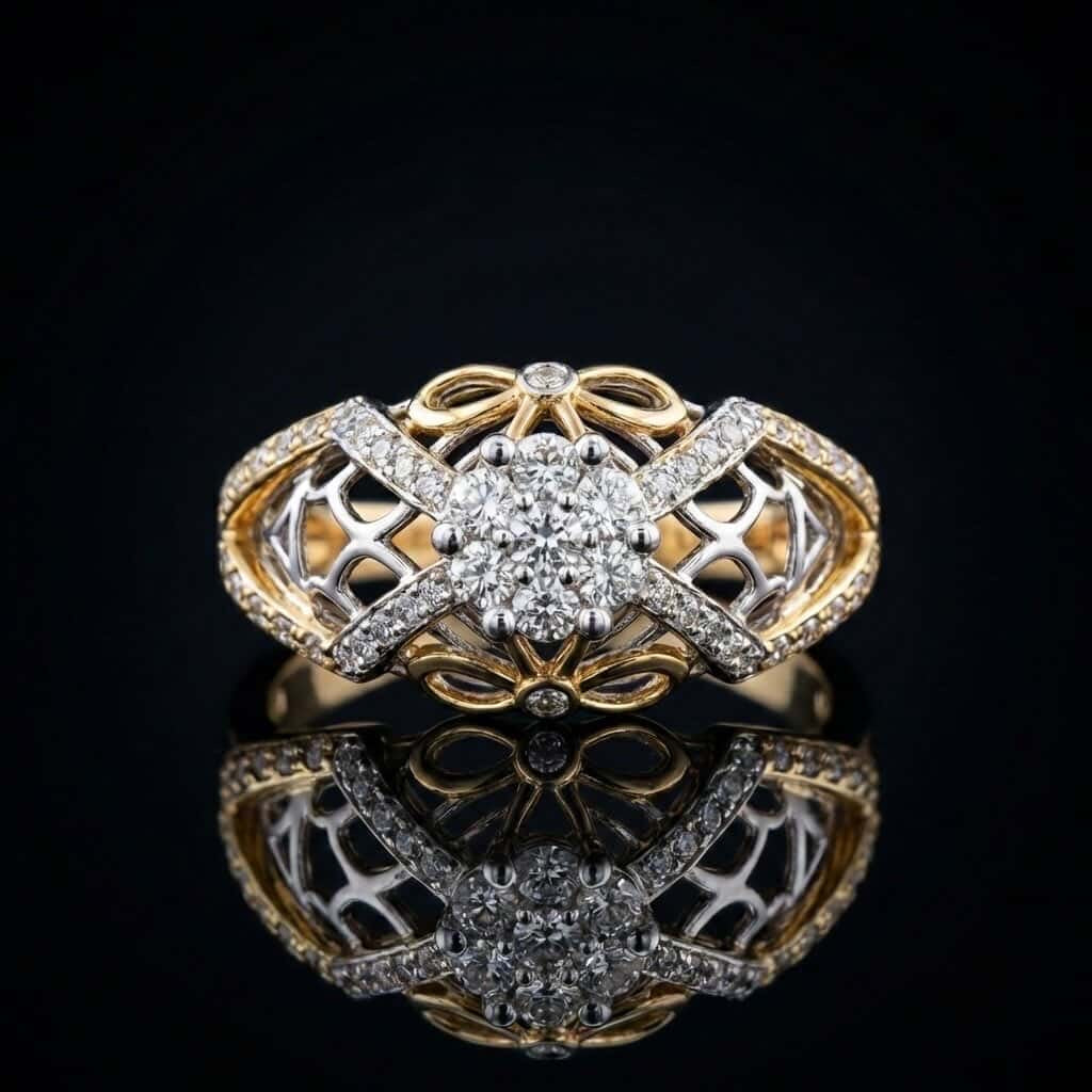 Cathedral Lattice Ring Main image