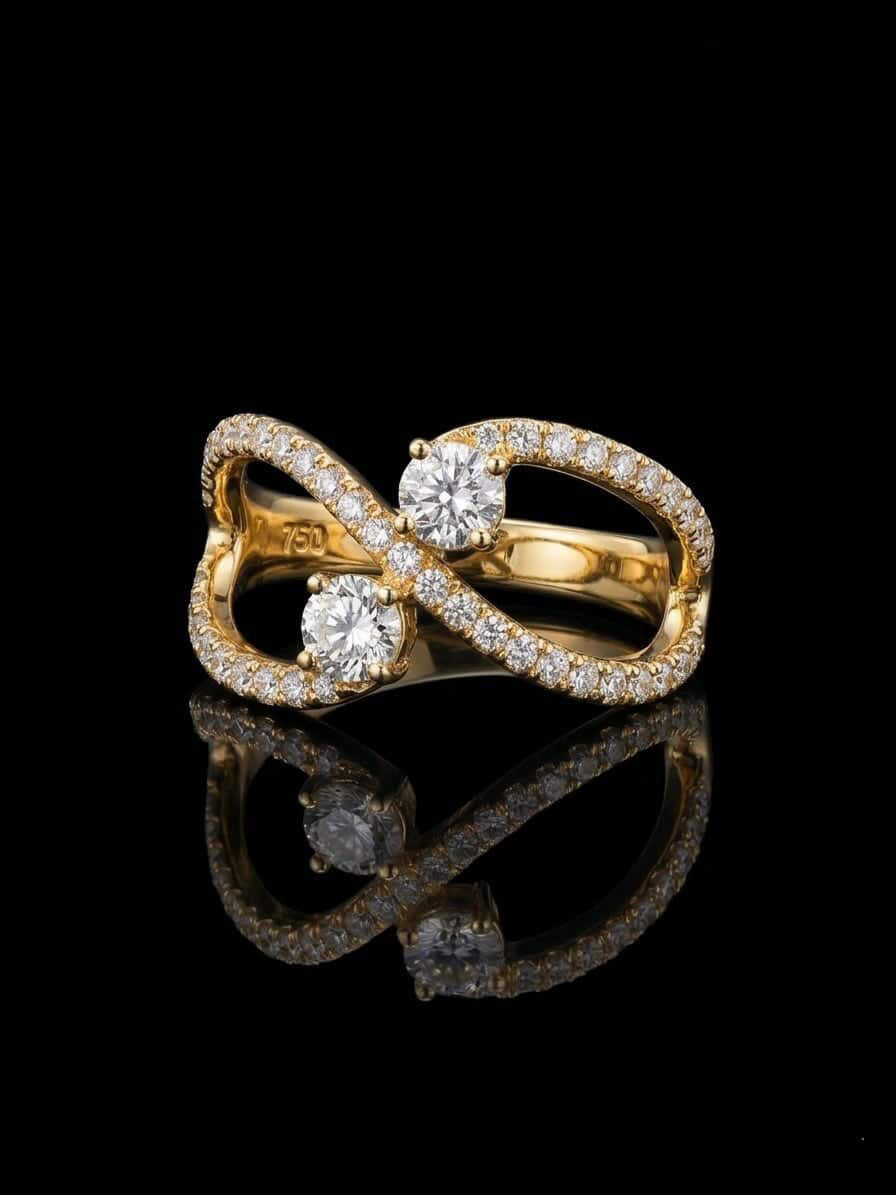 Pave Infinity Ring