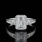 Chevron Bezel Ring
