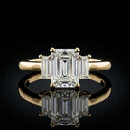 Emerald Trinity Ring