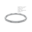 Pyramid Stud Pavé White Gold Bangle