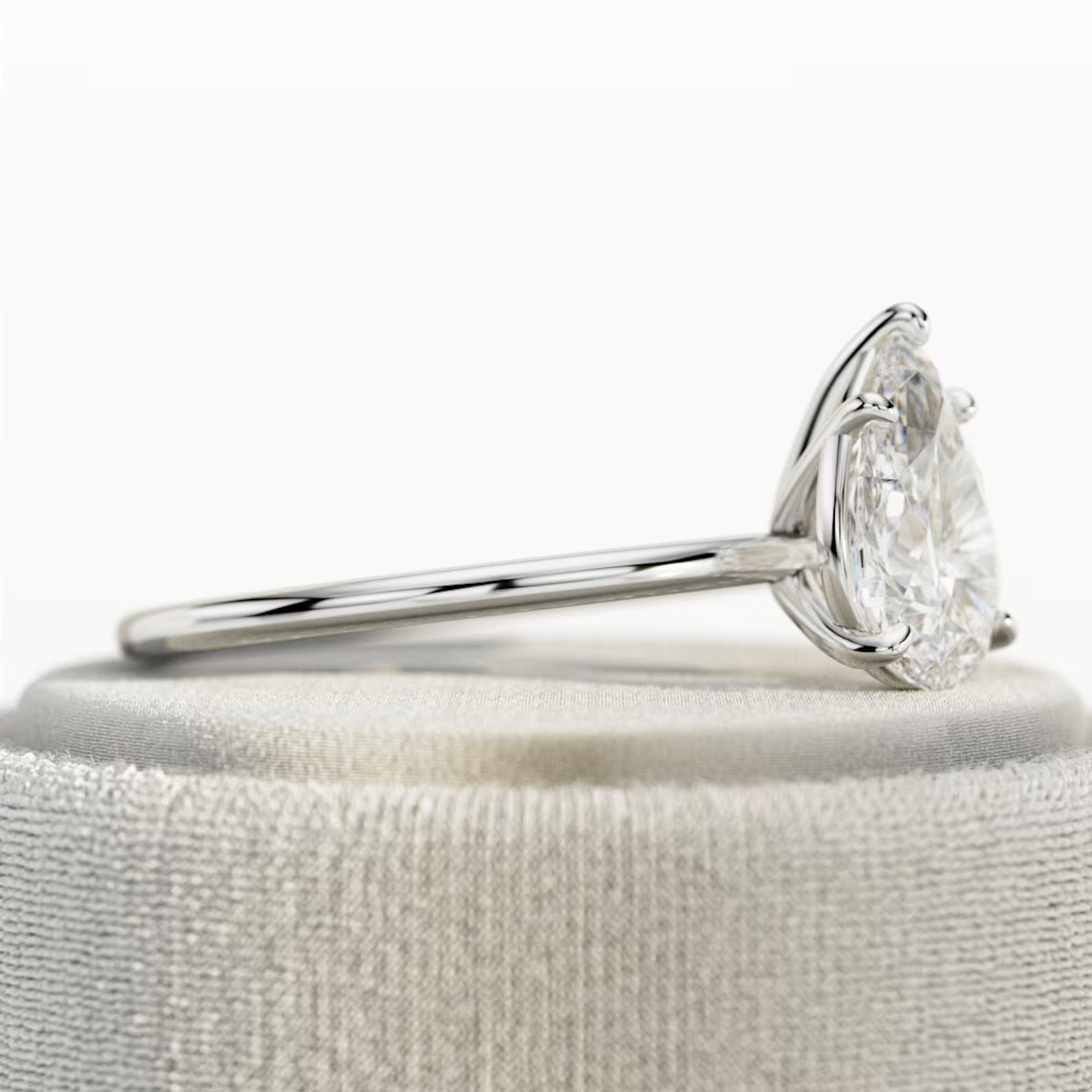 Eden Pear Solitaire Ring