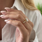 Eden Pear Solitaire Ring