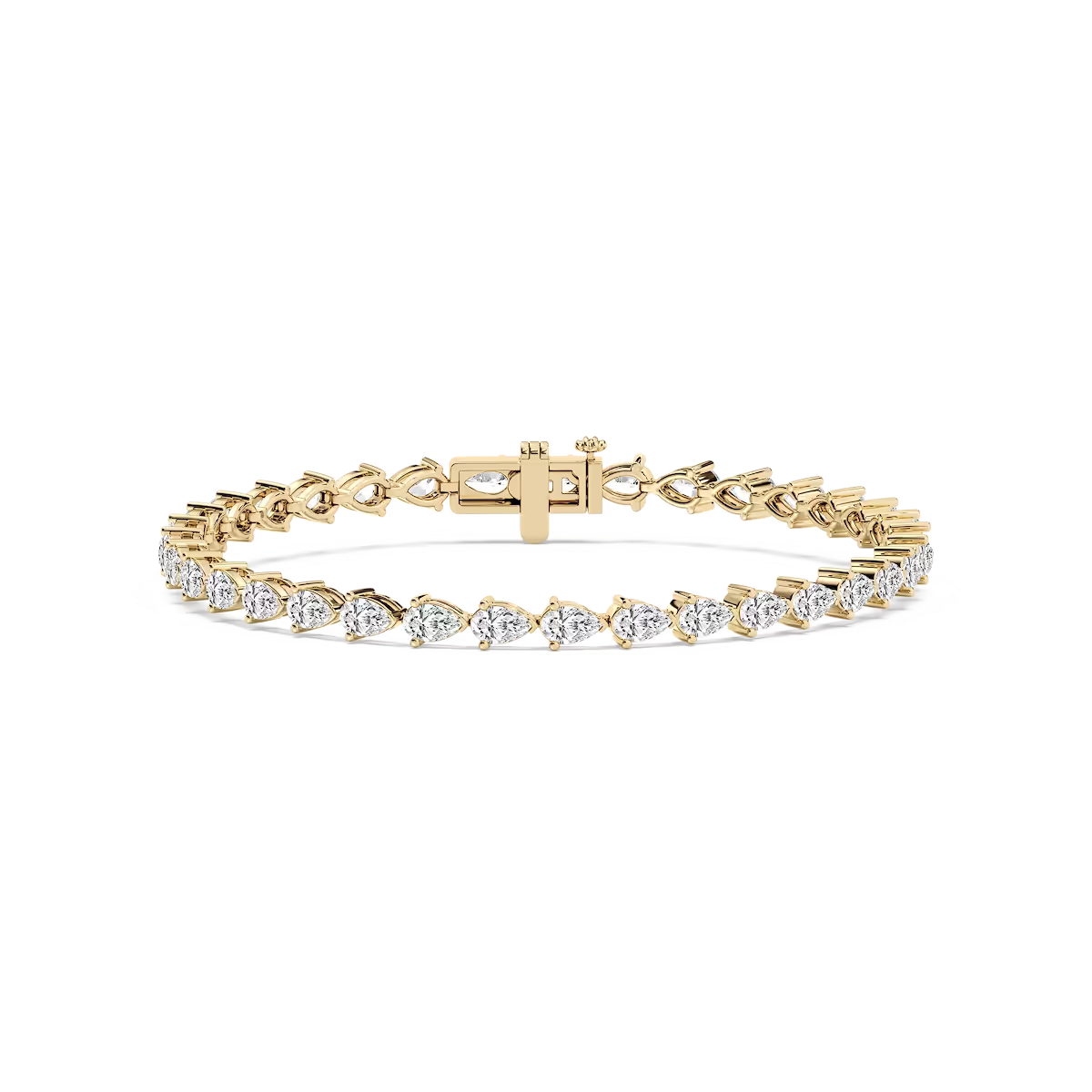 4.8 Carat Pear Tennis Bracelet
