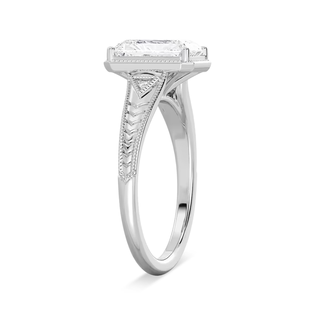 Chevron Bezel Ring