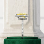Helios Pear Halo Ring