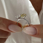 Toi et Moi Pear & Radiant Ring