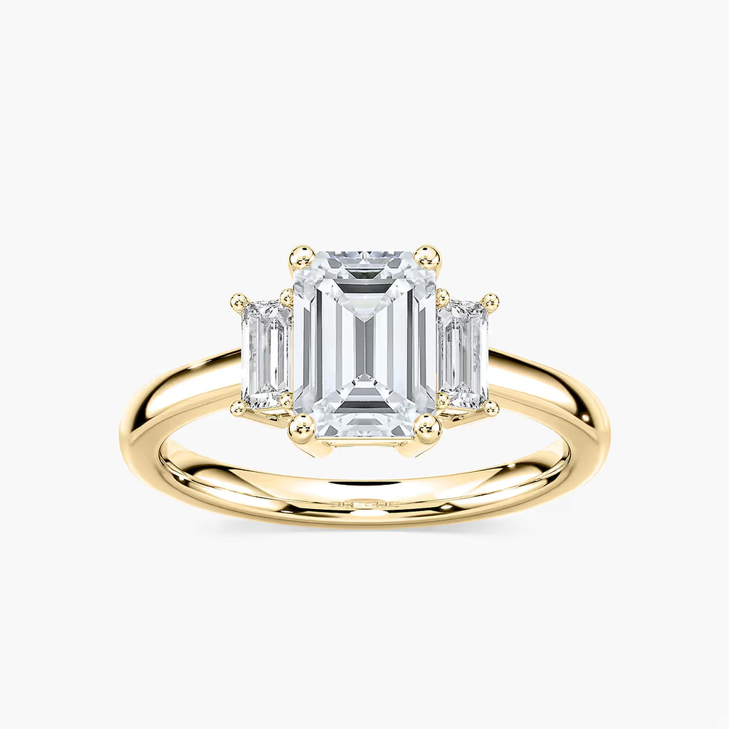 Emerald Trinity Ring
