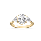 Celine Oval & Trillion Ring