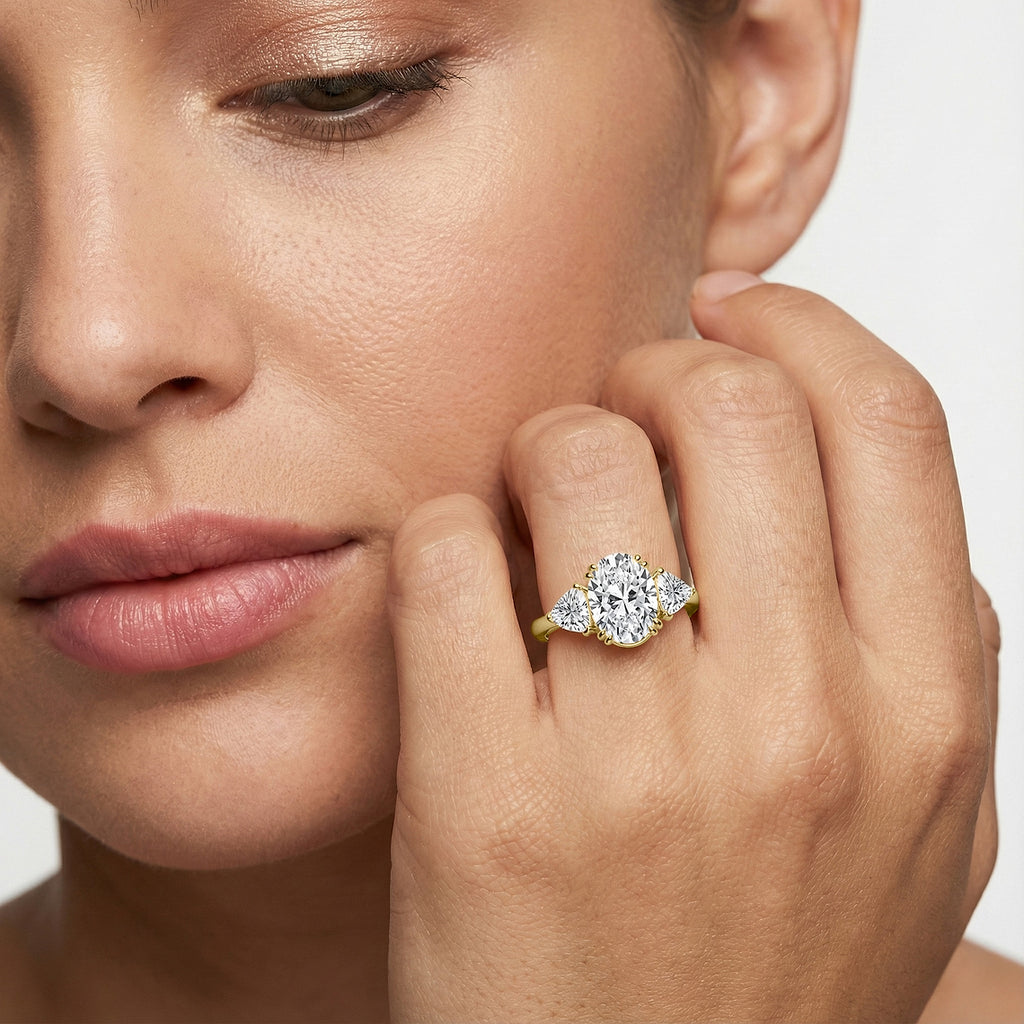Celine Oval & Trillion Ring