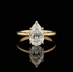 Eden Pear Solitaire Ring