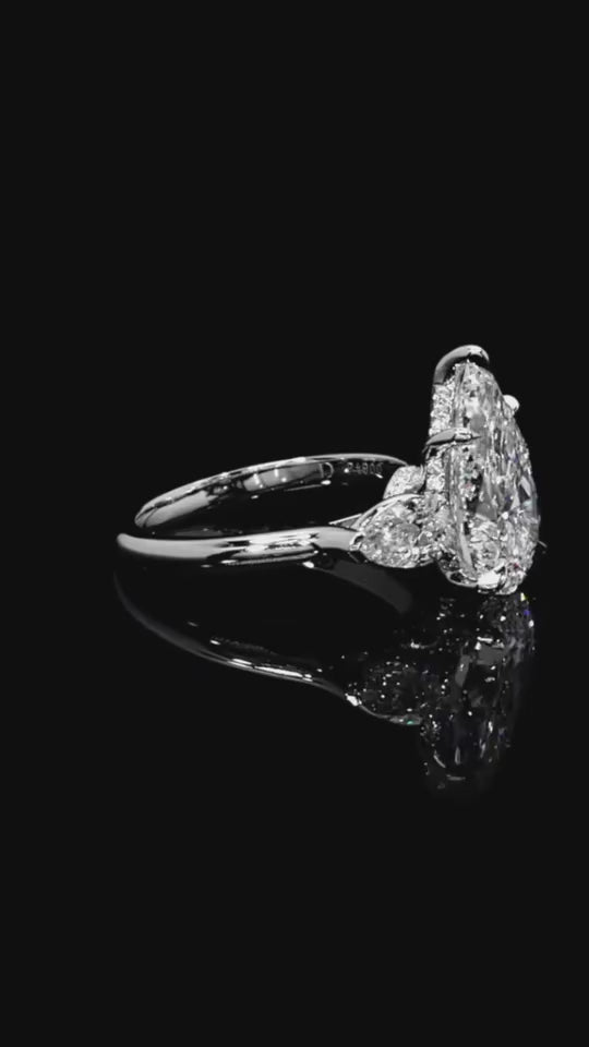 Trilogy Pear Ring