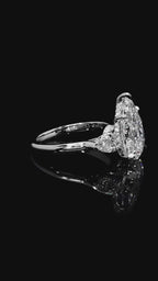 Trilogy Pear Ring