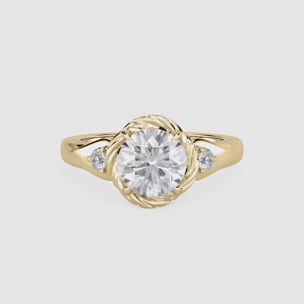 Woven Halo Ring
