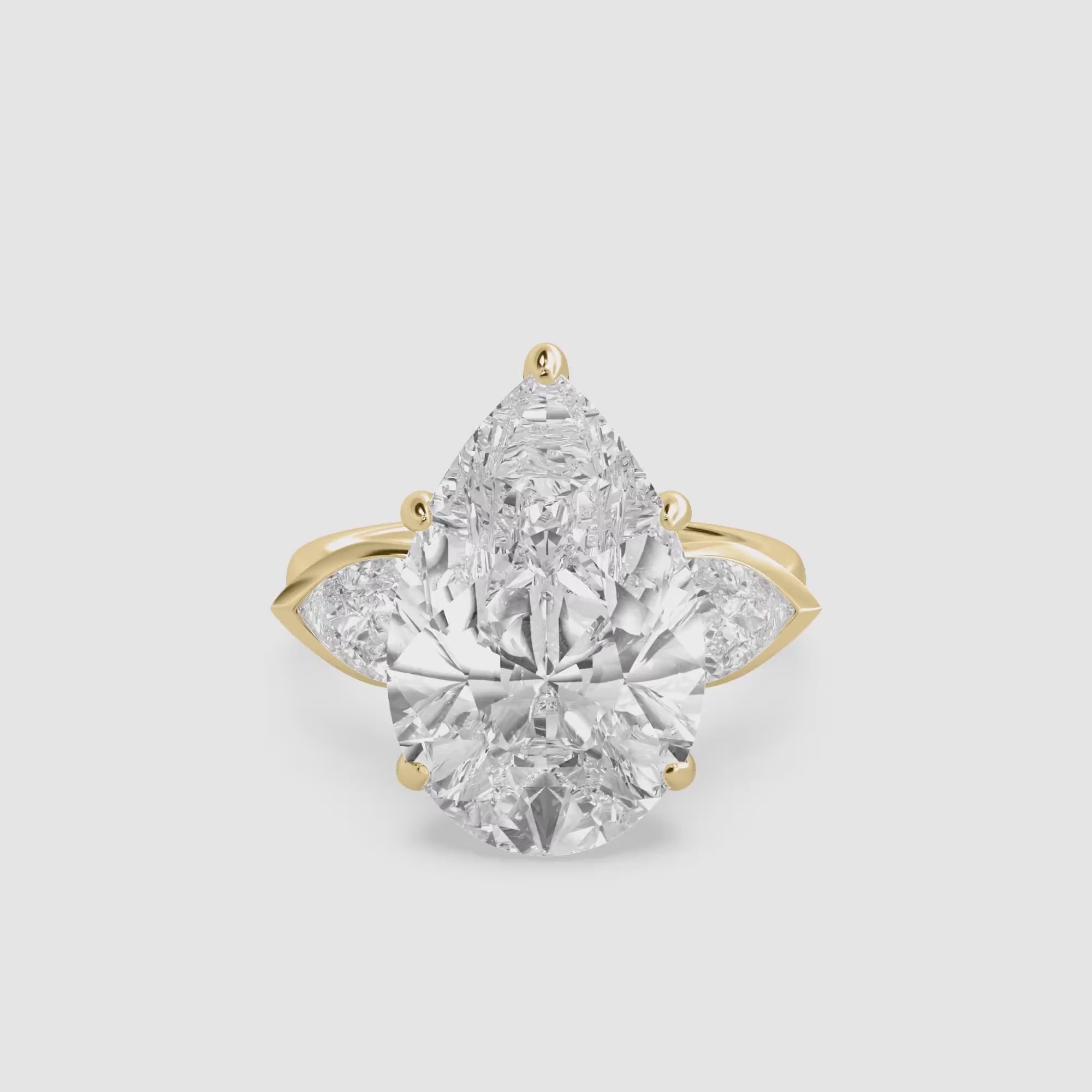Lumina Three Pear Ring