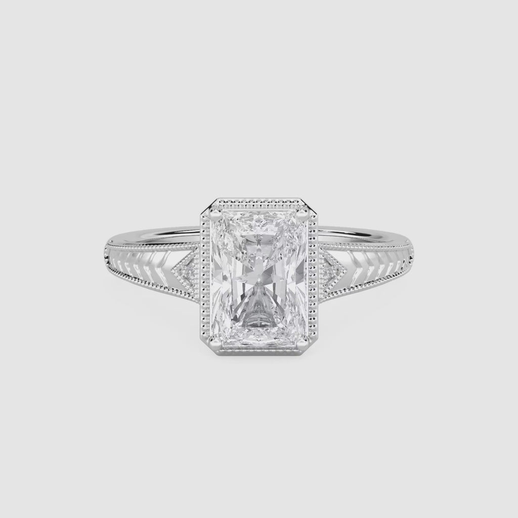 Chevron Bezel Ring