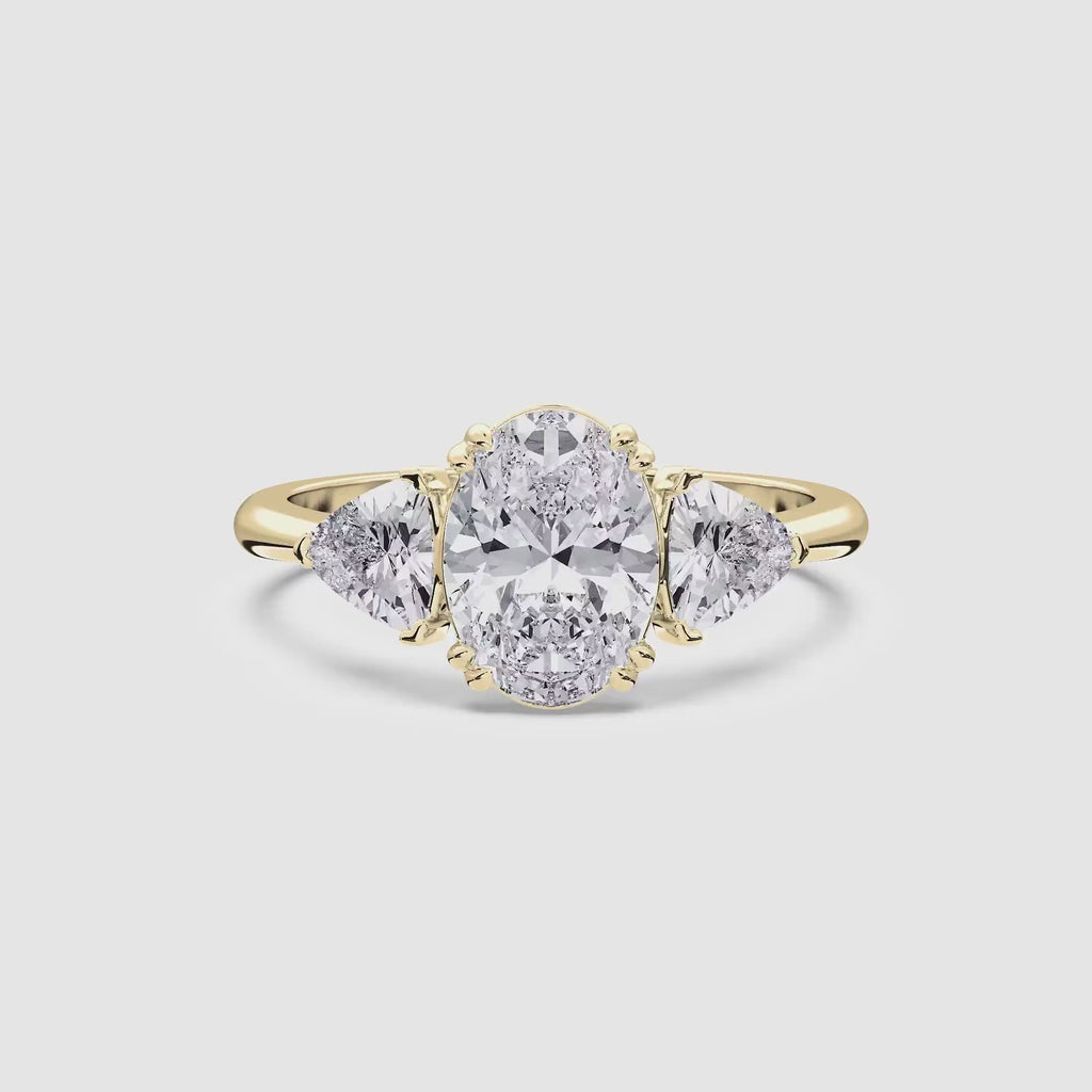 Celine Oval & Trillion Ring